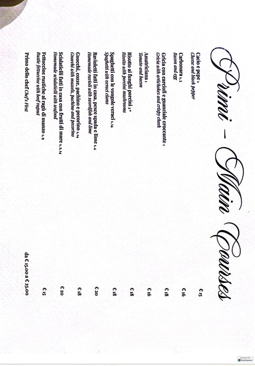 Margot - Ristorante Prati menu 2
