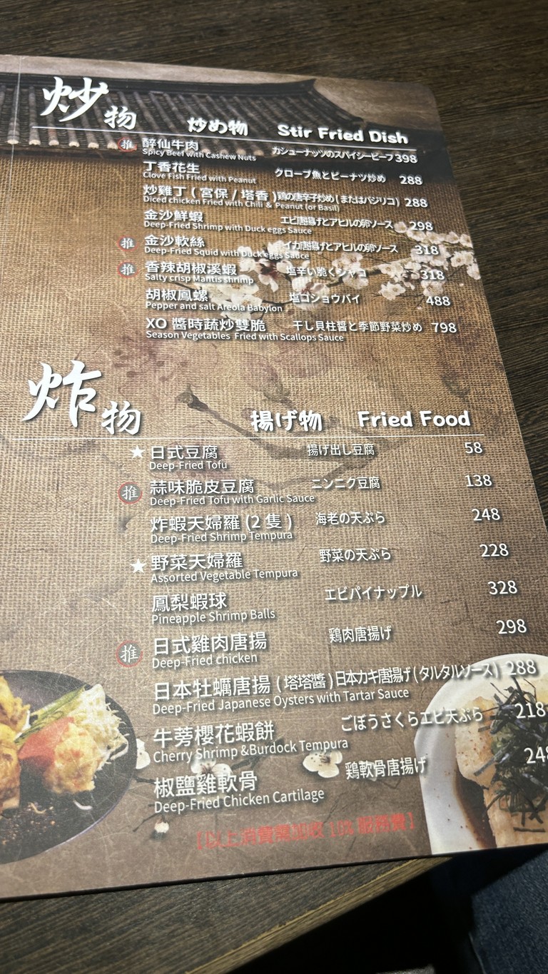 Límāo jiǔ shí wū menu 2