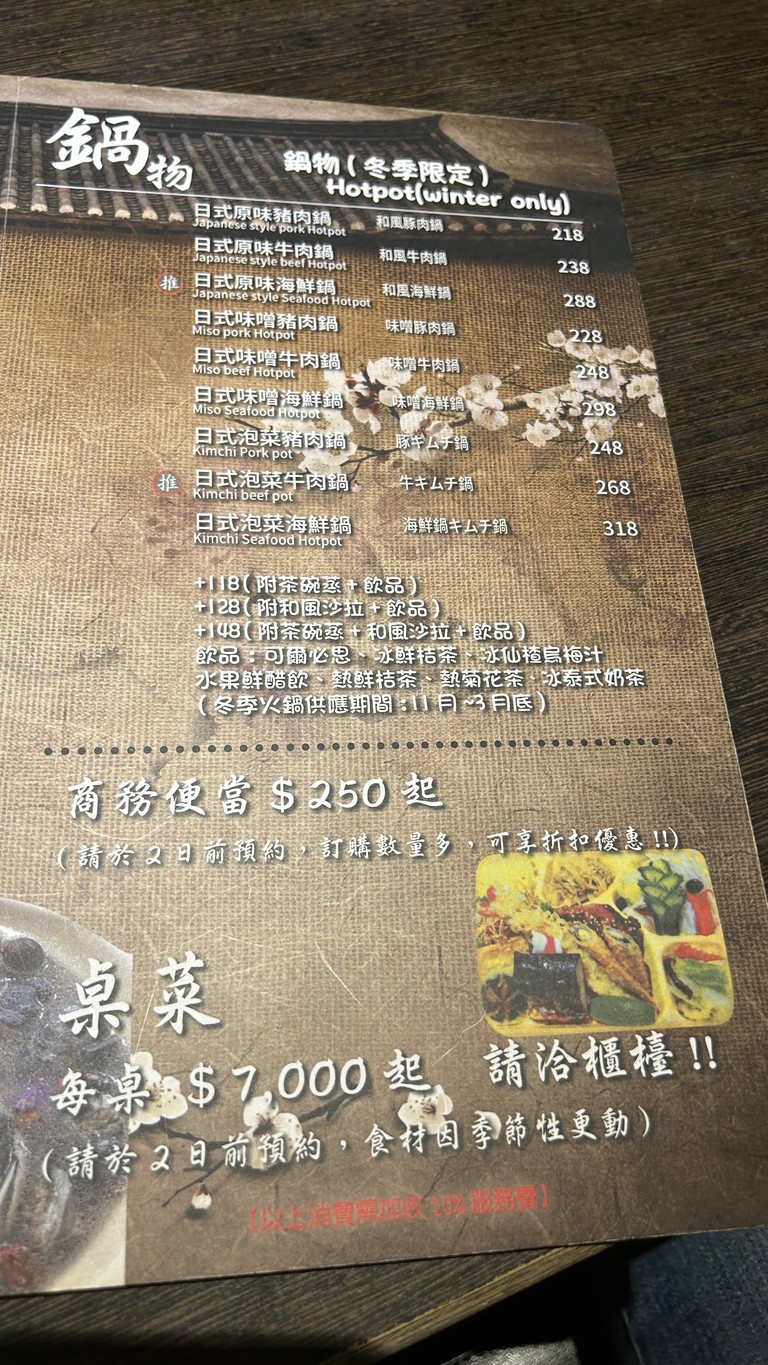 Límāo jiǔ shí wū menu 4