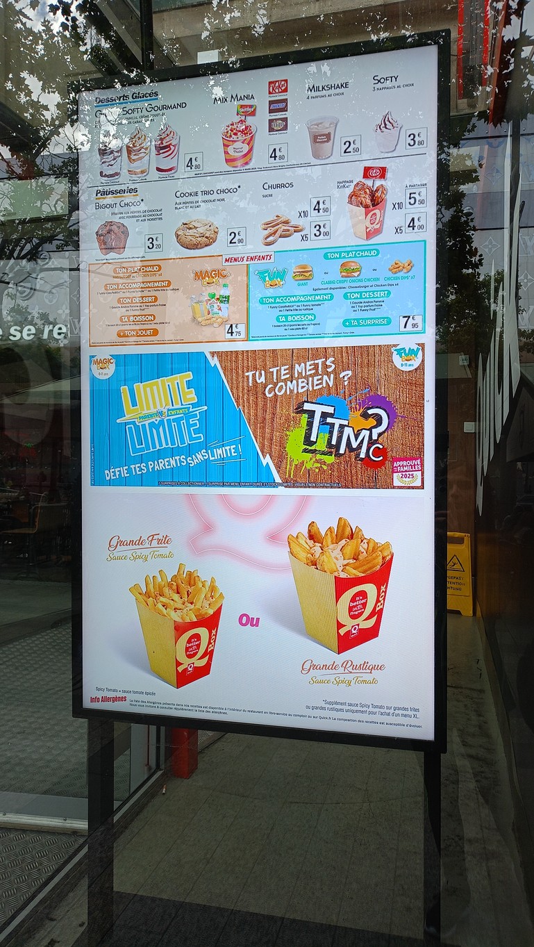 Quick menu 4