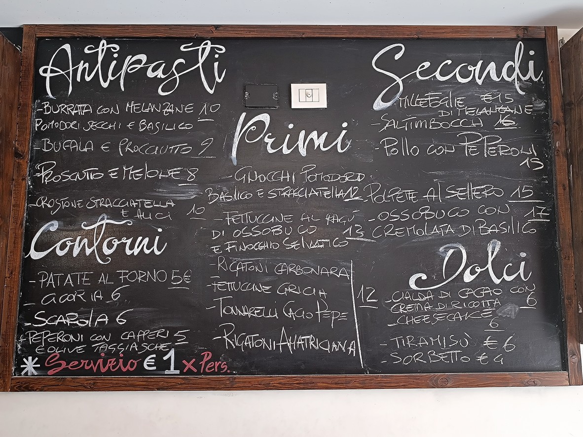 Trattoria Strozzaquintino menu 1
