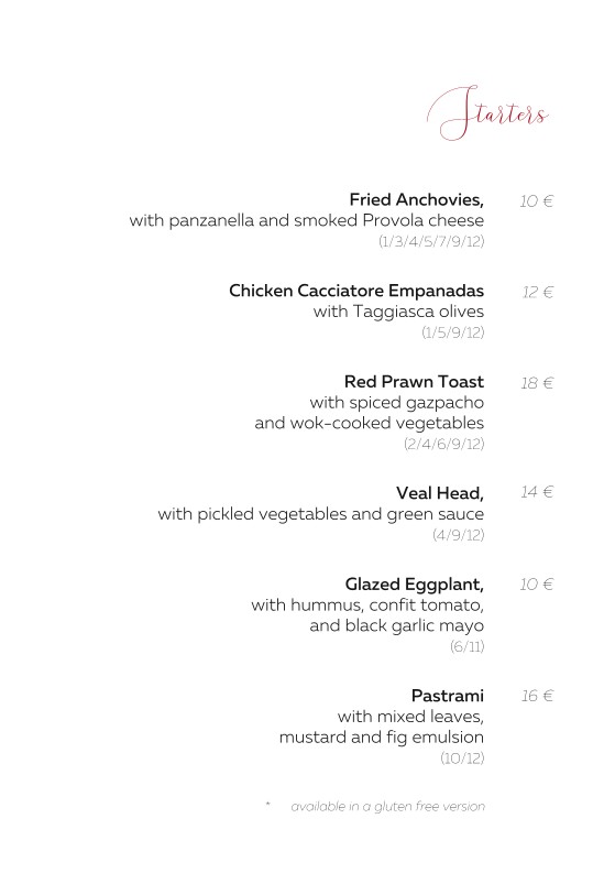 Taverna Volpetti menu 1
