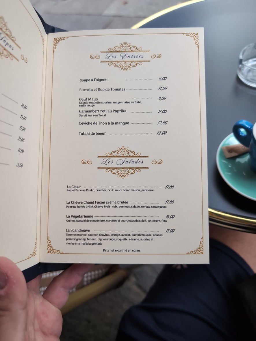 L’orient express menu 2