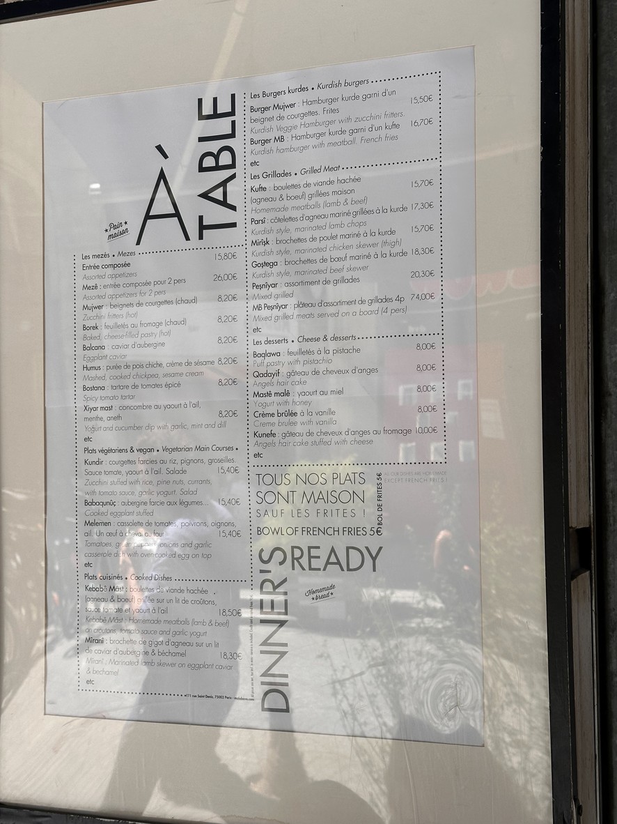 Mala Bavo menu 1