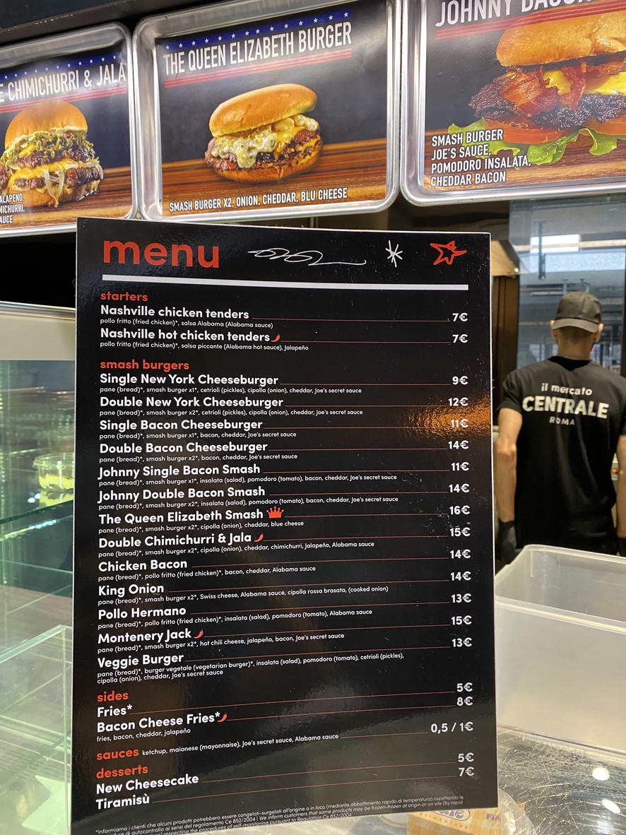 ميركاتو سنترال روما menu 1