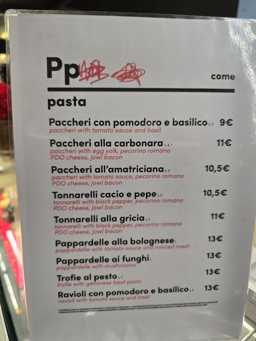 ميركاتو سنترال روما menu 3