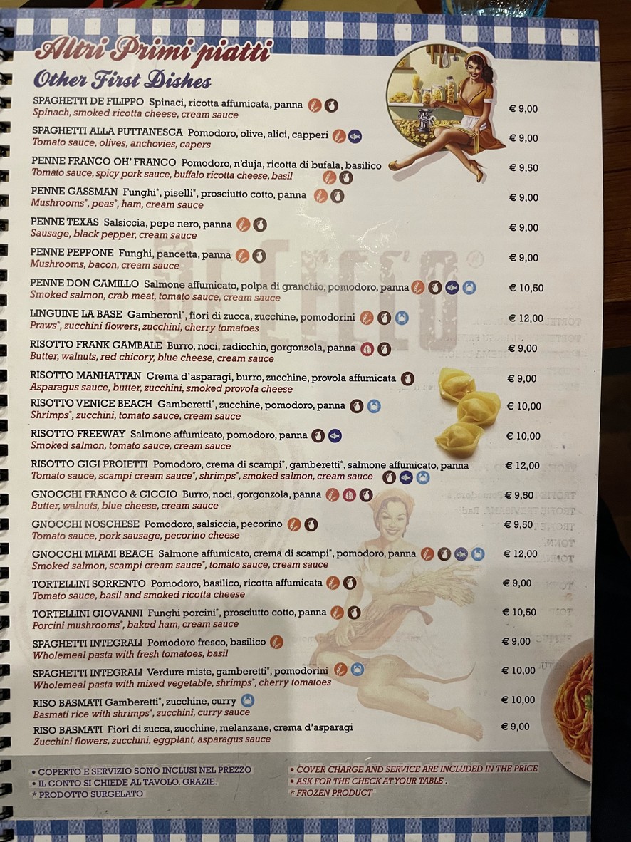 Restaurante La Base menu 4