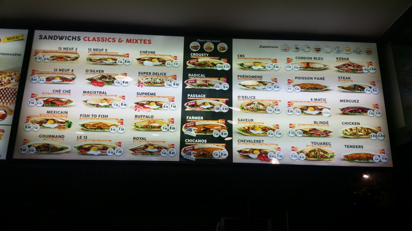 O'Délices menu 4
