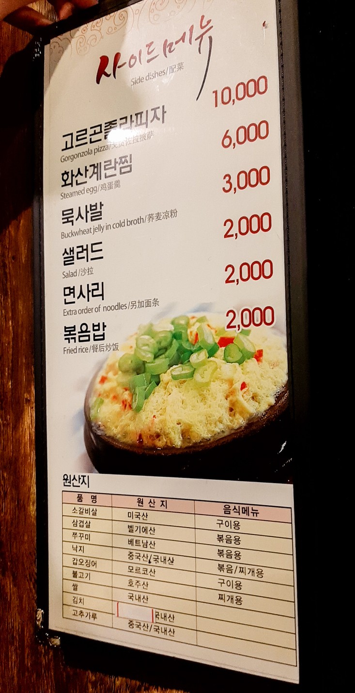 Jindojib menu 2