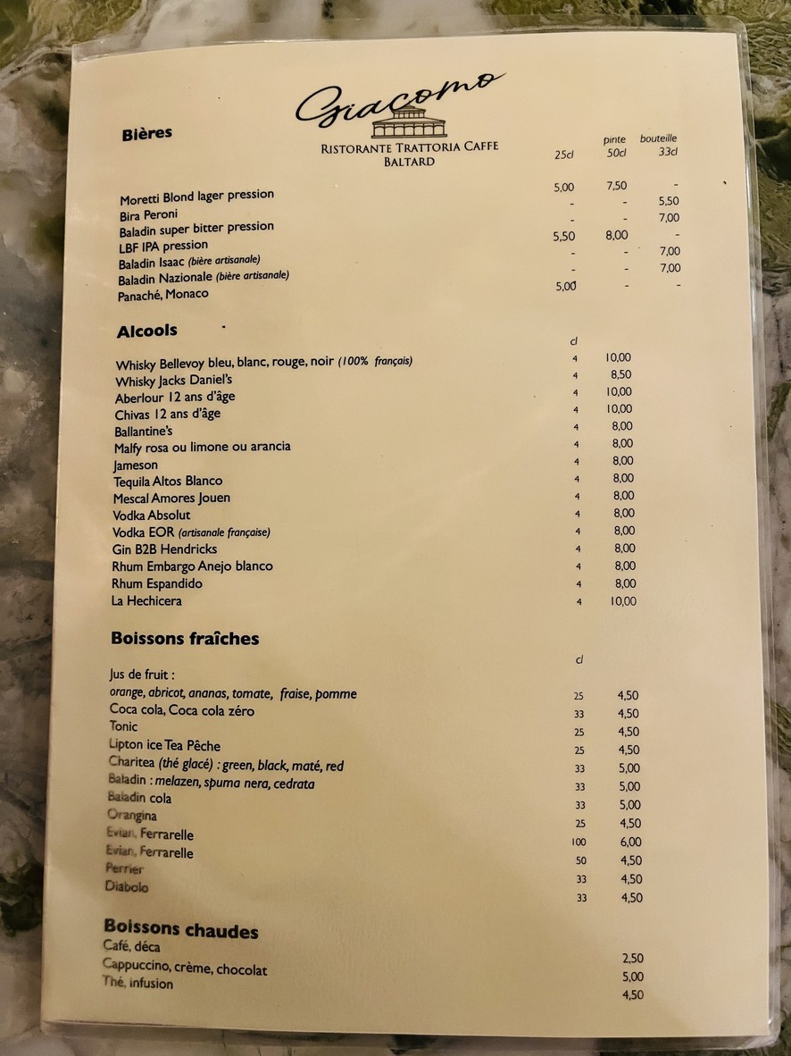 Giacomo-Ristorante Trattoria Caffe menu 4