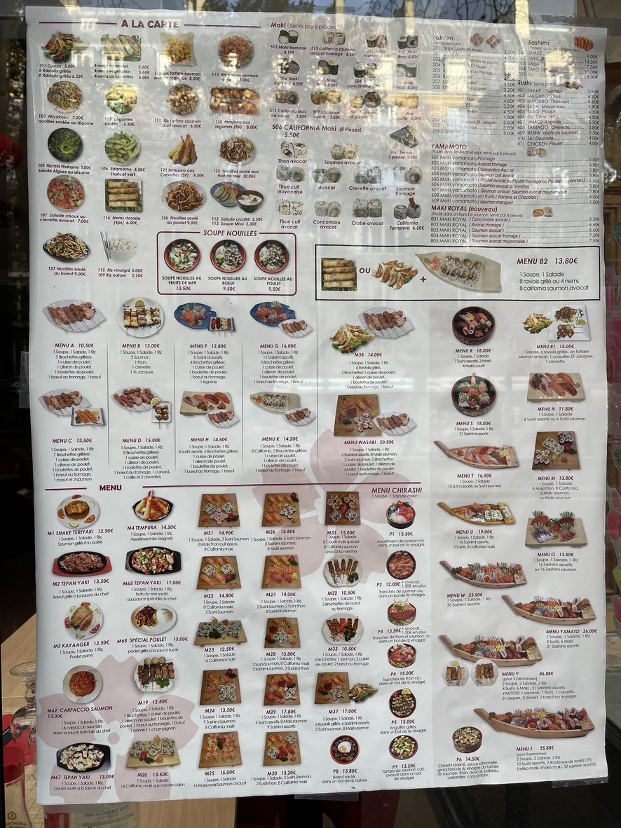 Yamato menu 2