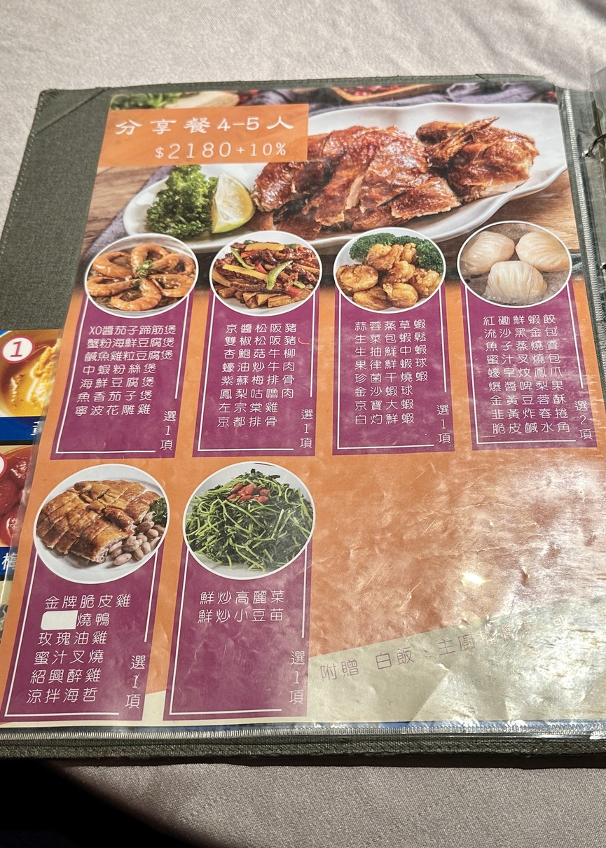 Hóngkàn Xīn Yǐnchá (Linsen Dian) Zhōngshān Qū / Wàidài / Wàisòng / Xiàwǔchá / Xiāoyè / Rénqì Cāntīng / Tuījiàn Cāntīng / Shēngrì Jùcān / Jiātíng Jùcān / Péngyǒu Jùcān / Yuēhuì Cāntīng menu 2