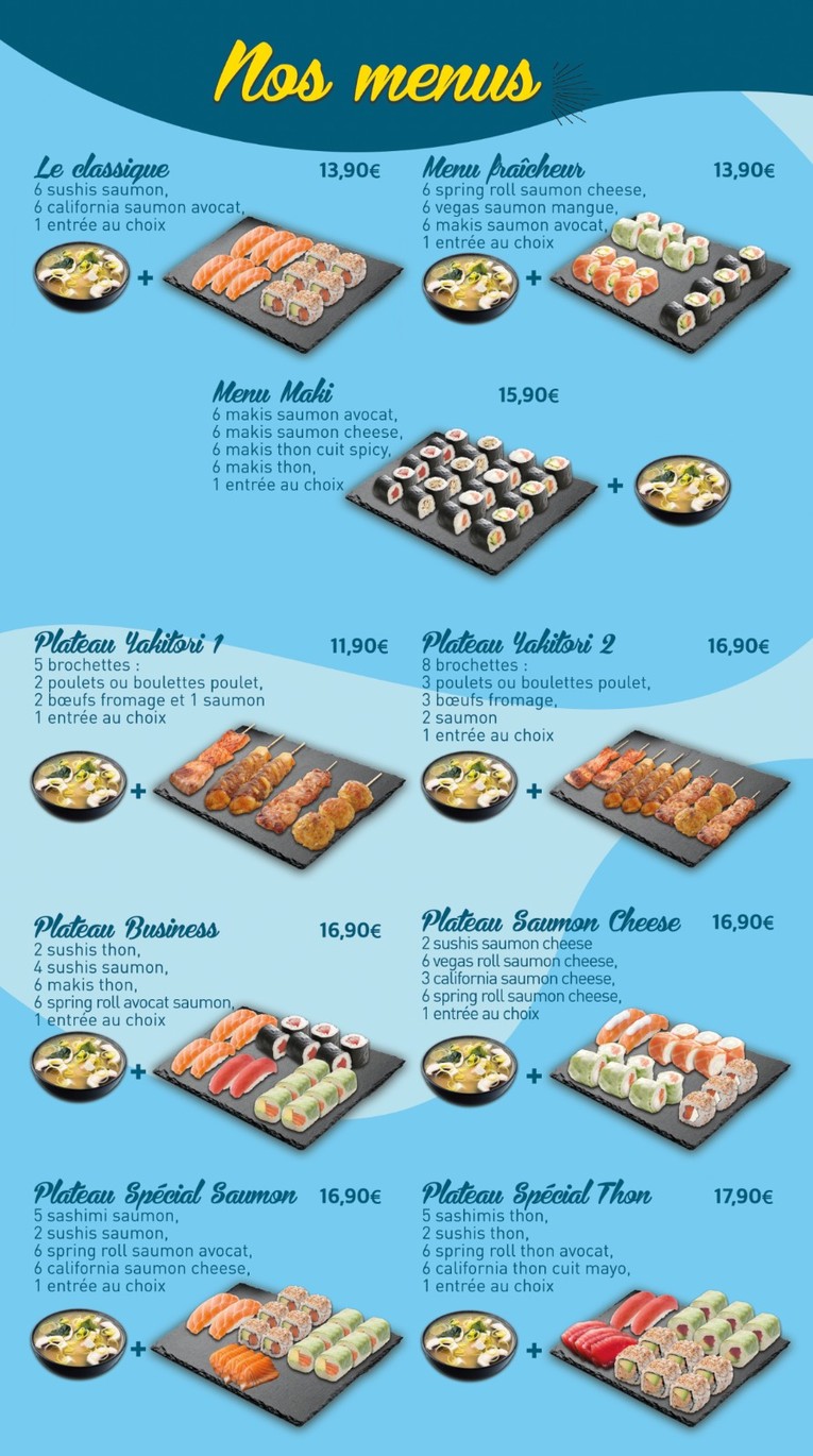 WANNA - Poke x Sushi menu 3