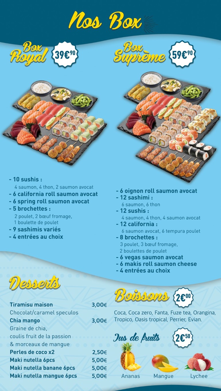 WANNA - Poke x Sushi menu 4