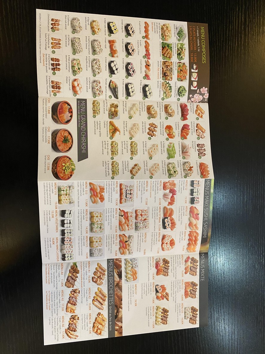 Sushi Do boulogne billancourt menu 2