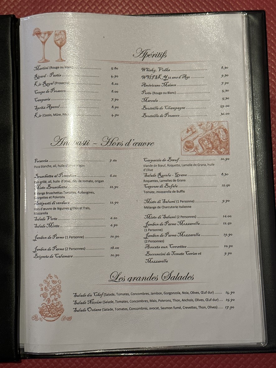 I PUPI menu 1
