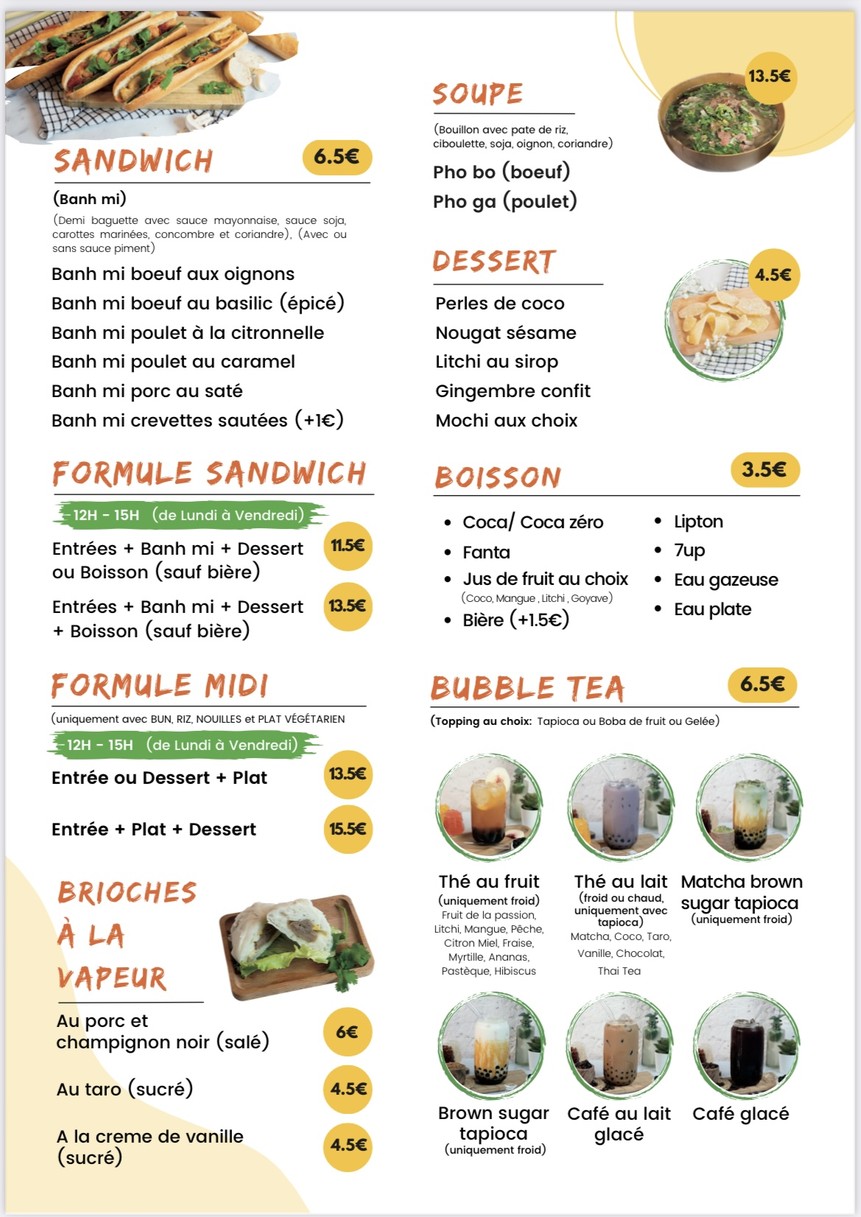 Au P’tit Viet Neuilly-sur-Seine menu 2