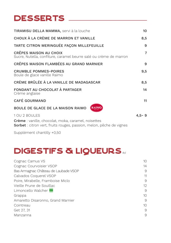 Le Rouge Limé menu 3