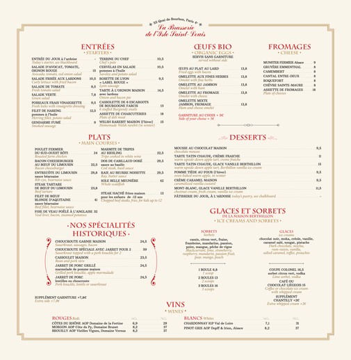 La Brasserie de l'Isle Saint-Louis