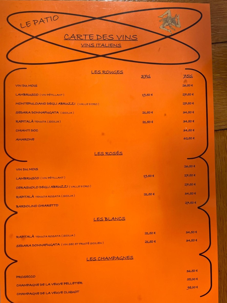 Le Patio menu 4