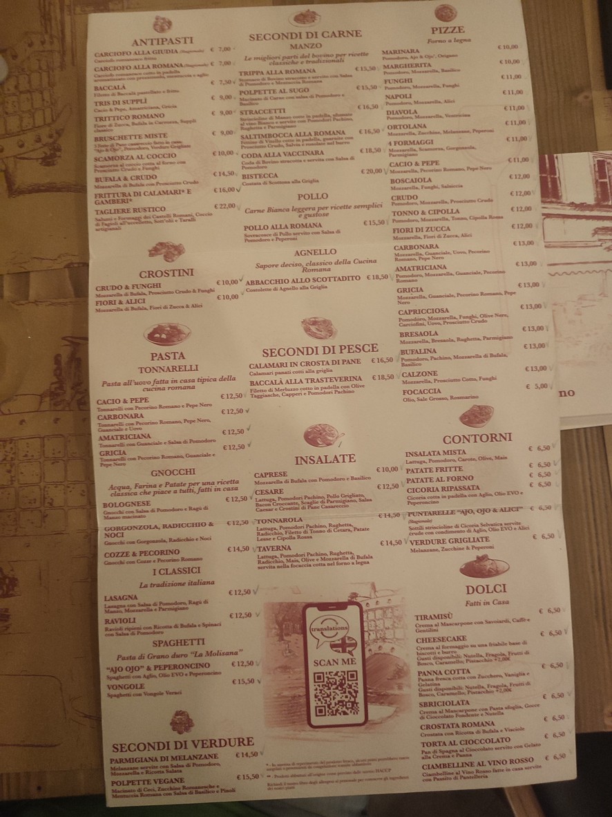 Taverna 51 menu 1