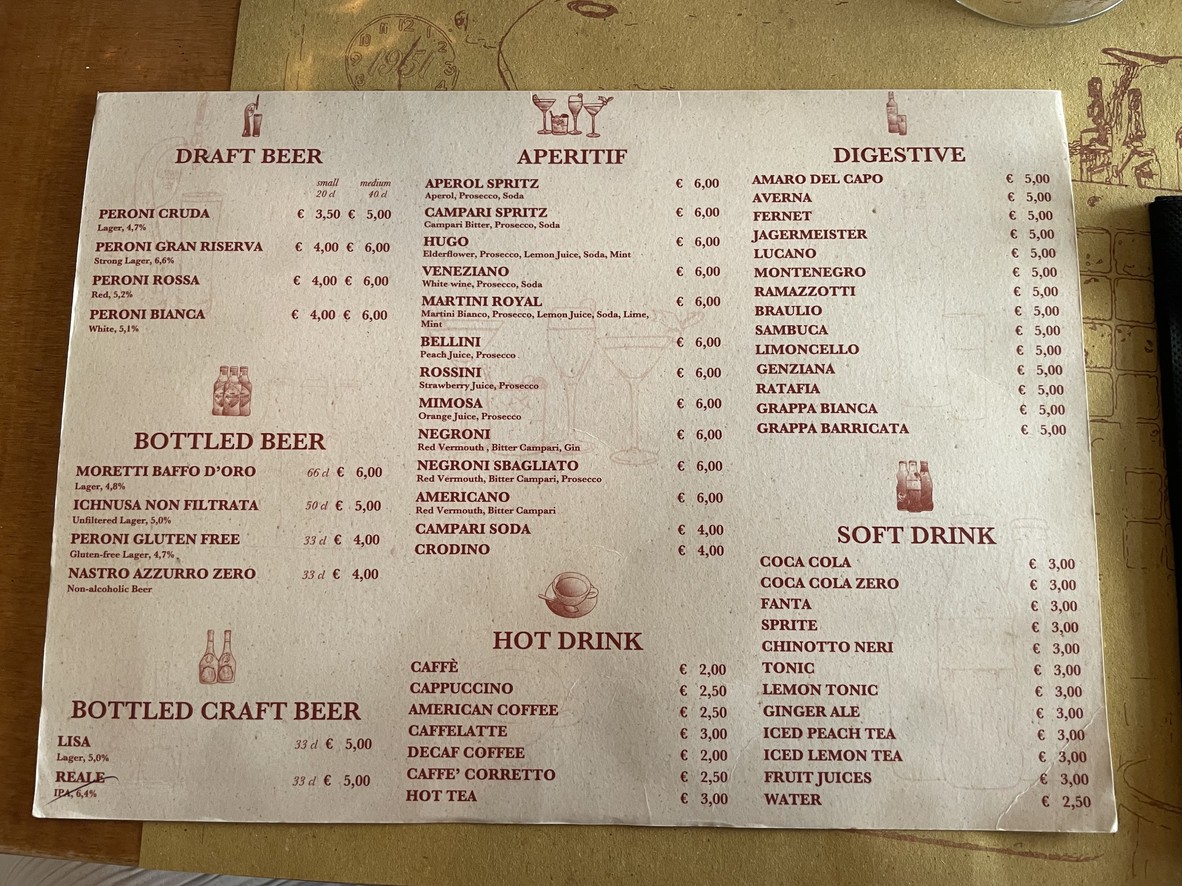 Taverna 51 menu 3
