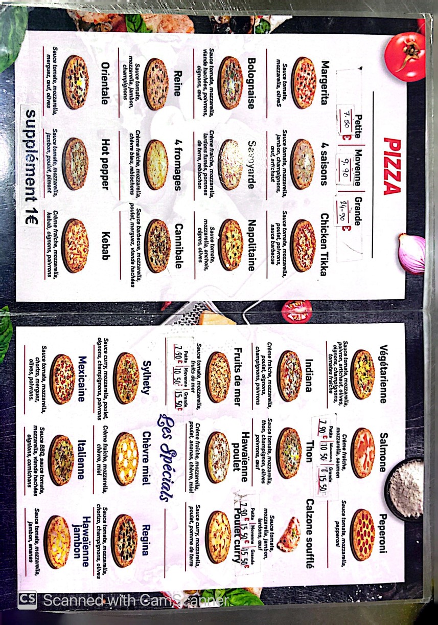 Pizza del parco menu 3