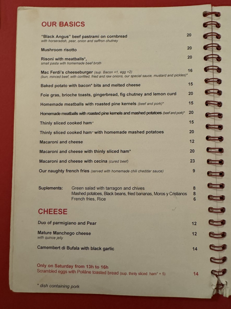 Ferdi menu 3