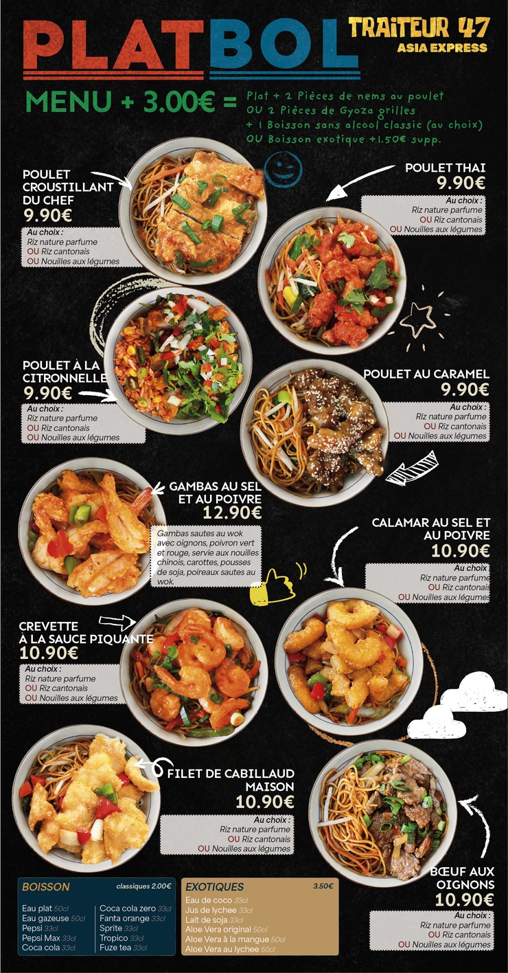 Asia Express menu 2