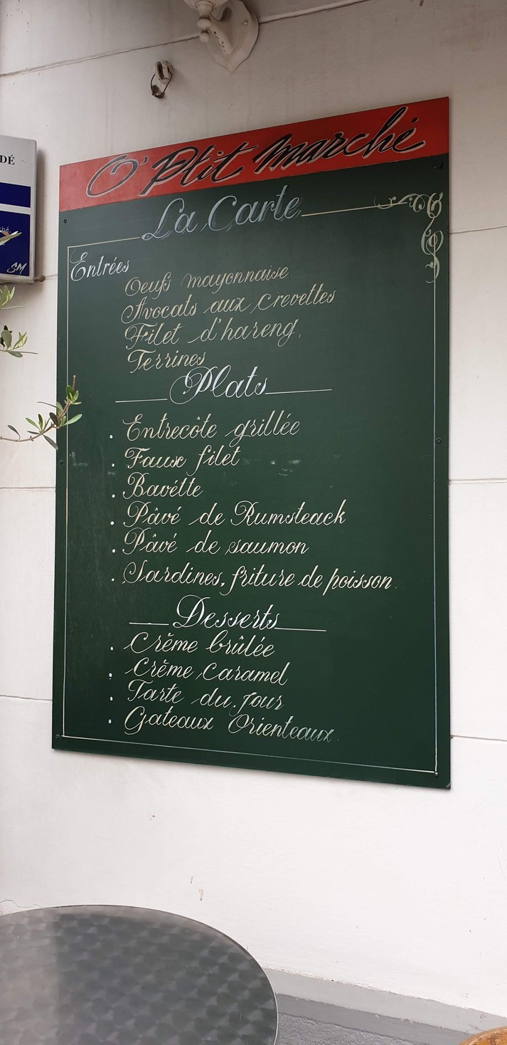 O'Ptit Marché menu 1