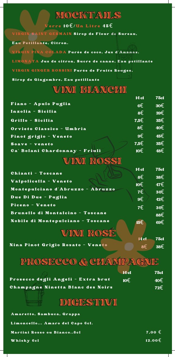 NINETTA PIZZERIA PARIS 7 menu 4