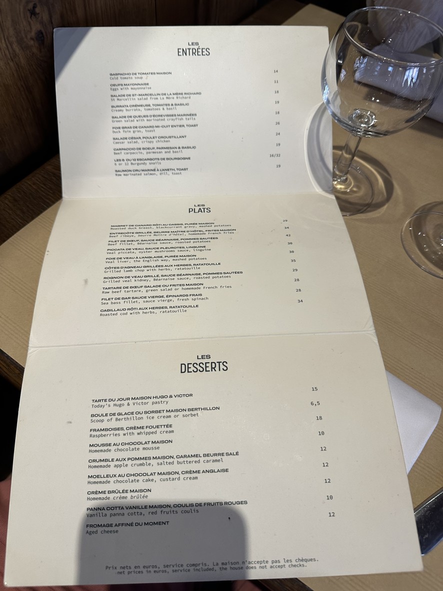 Camille menu 1