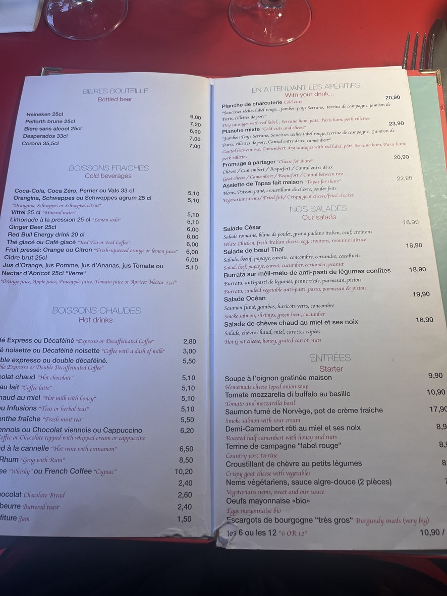 C'Sters Café menu 2