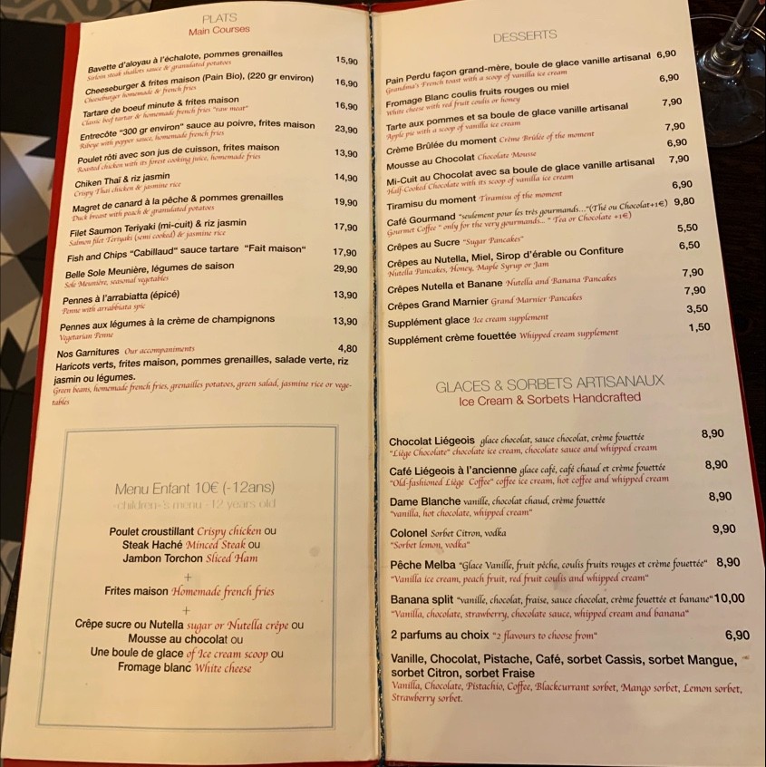 C'Sters Café menu 3