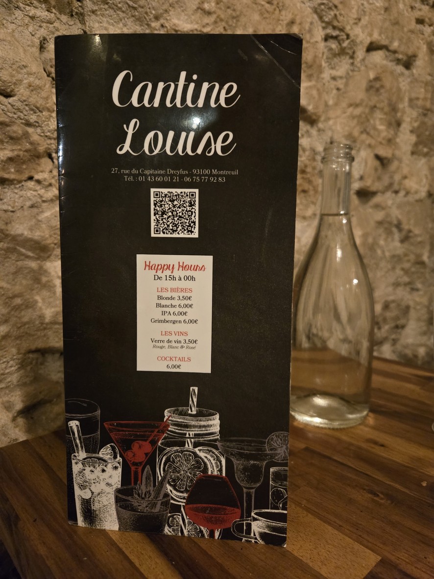 Louise menu 1