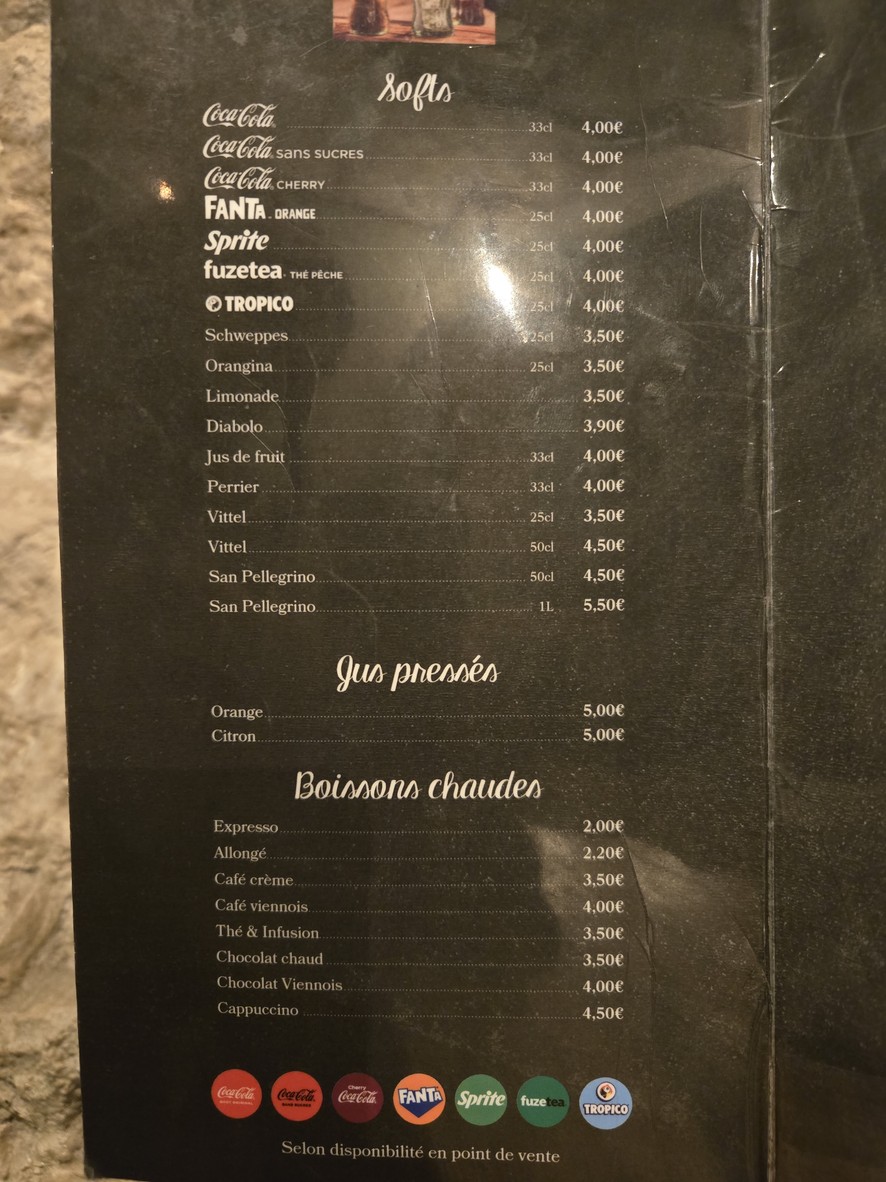 Louise menu 5