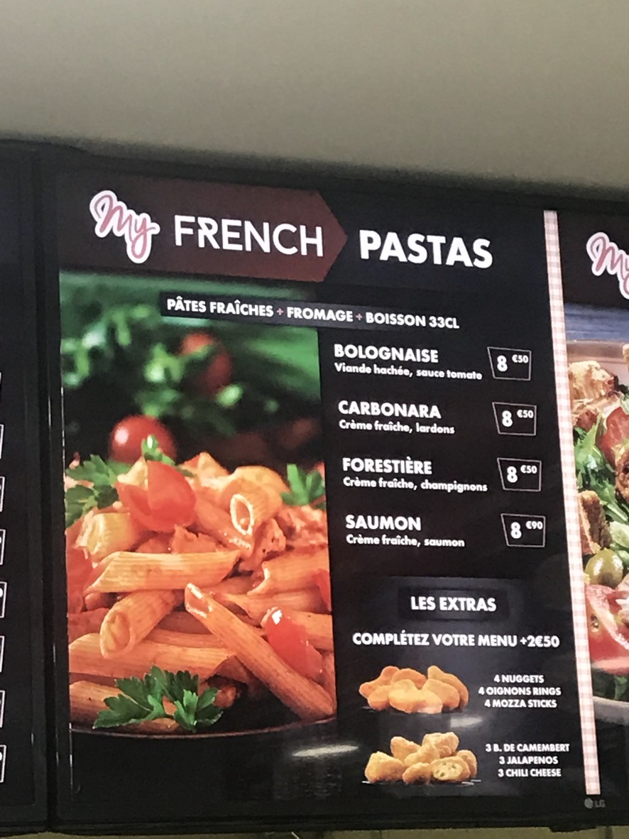 Mistral Club Bagnolet menu 4
