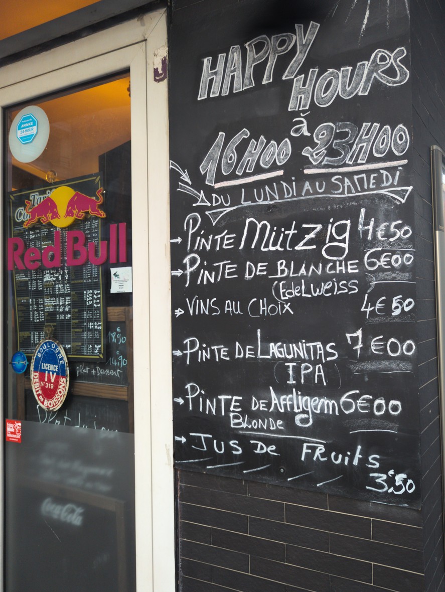L'imprevu Brasserie Café menu 1