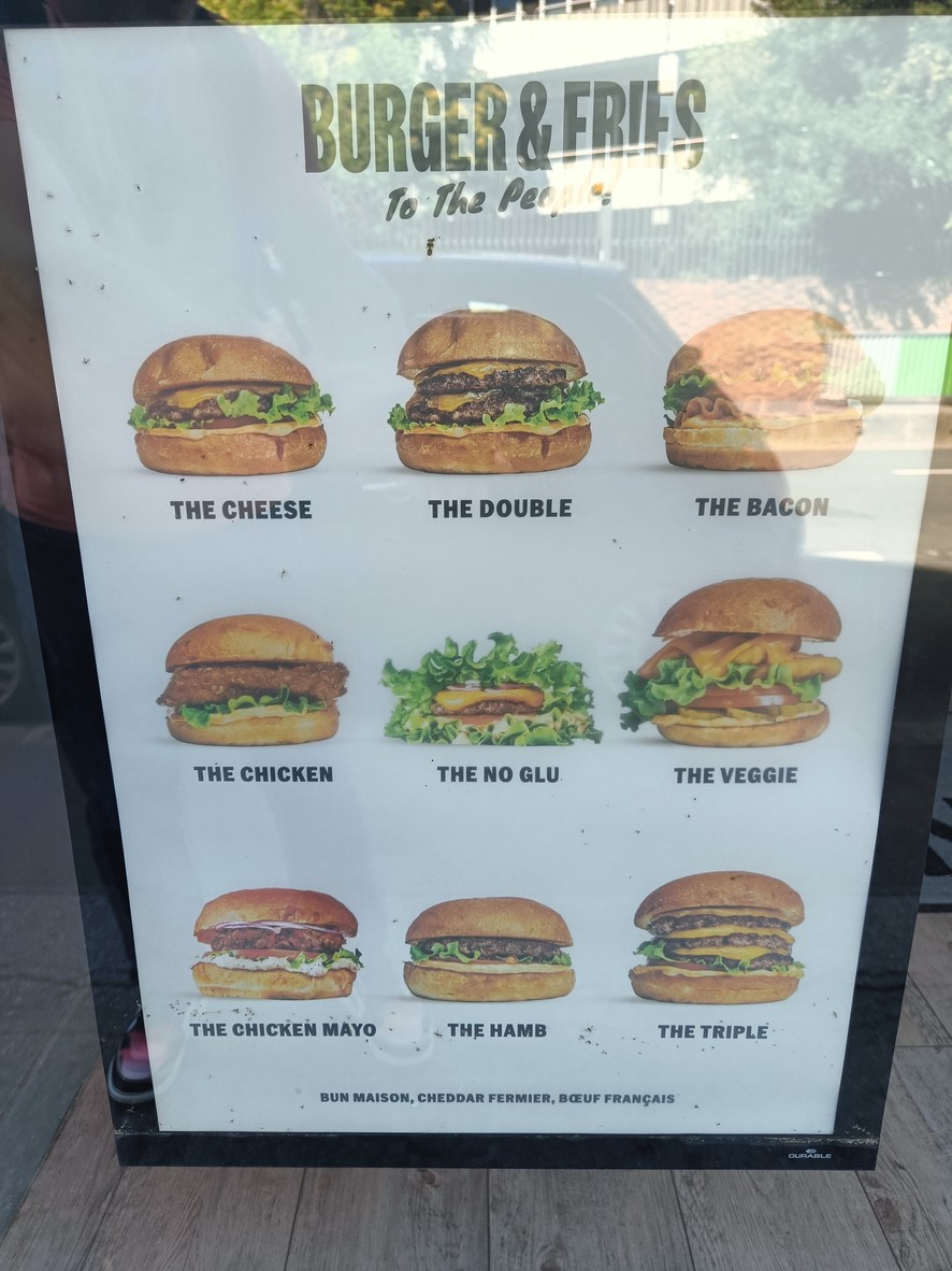 Burger & Fries Boulogne menu 1