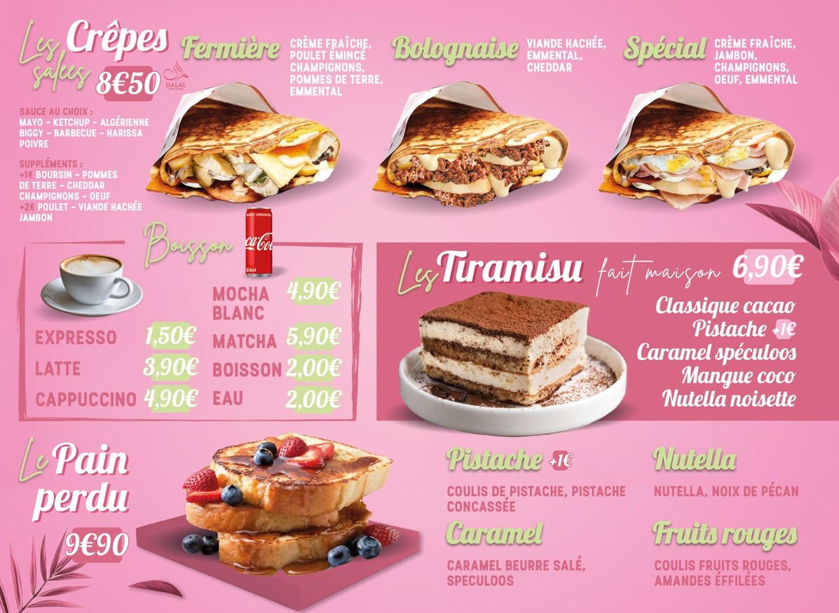 Bubble Pink menu 2
