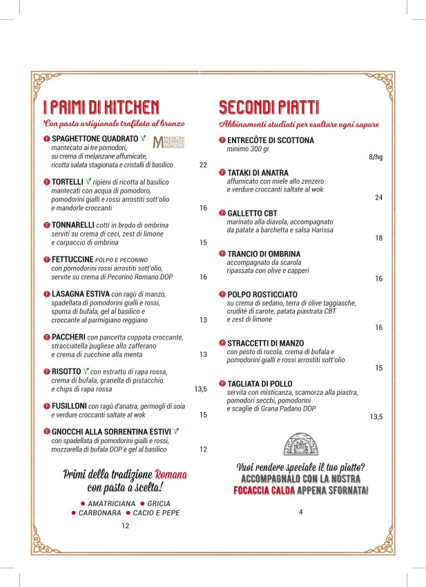 Farina Kitchen menu 2