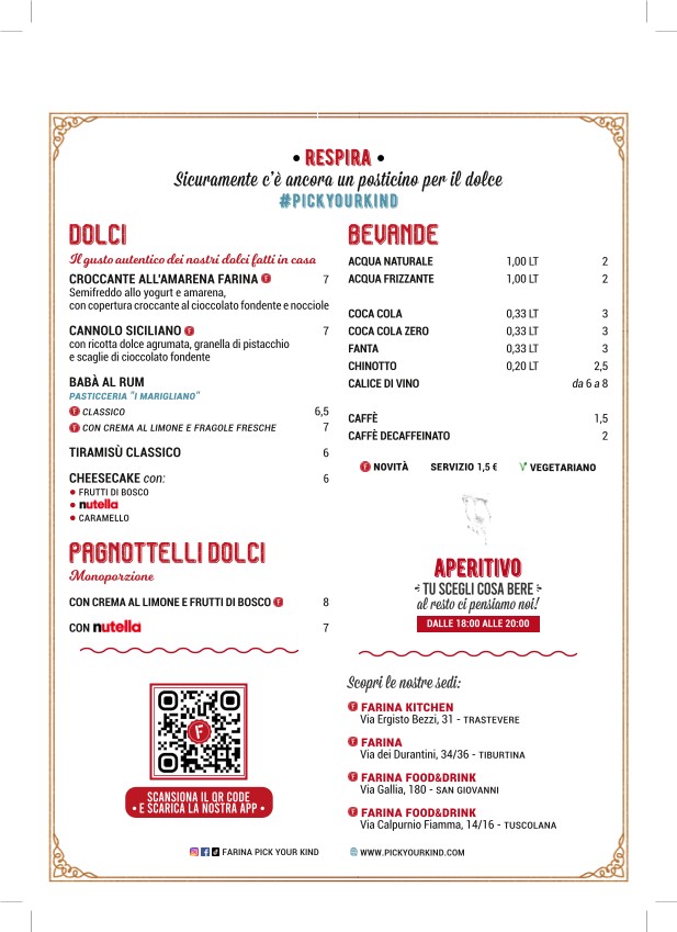 Farina Kitchen menu 5