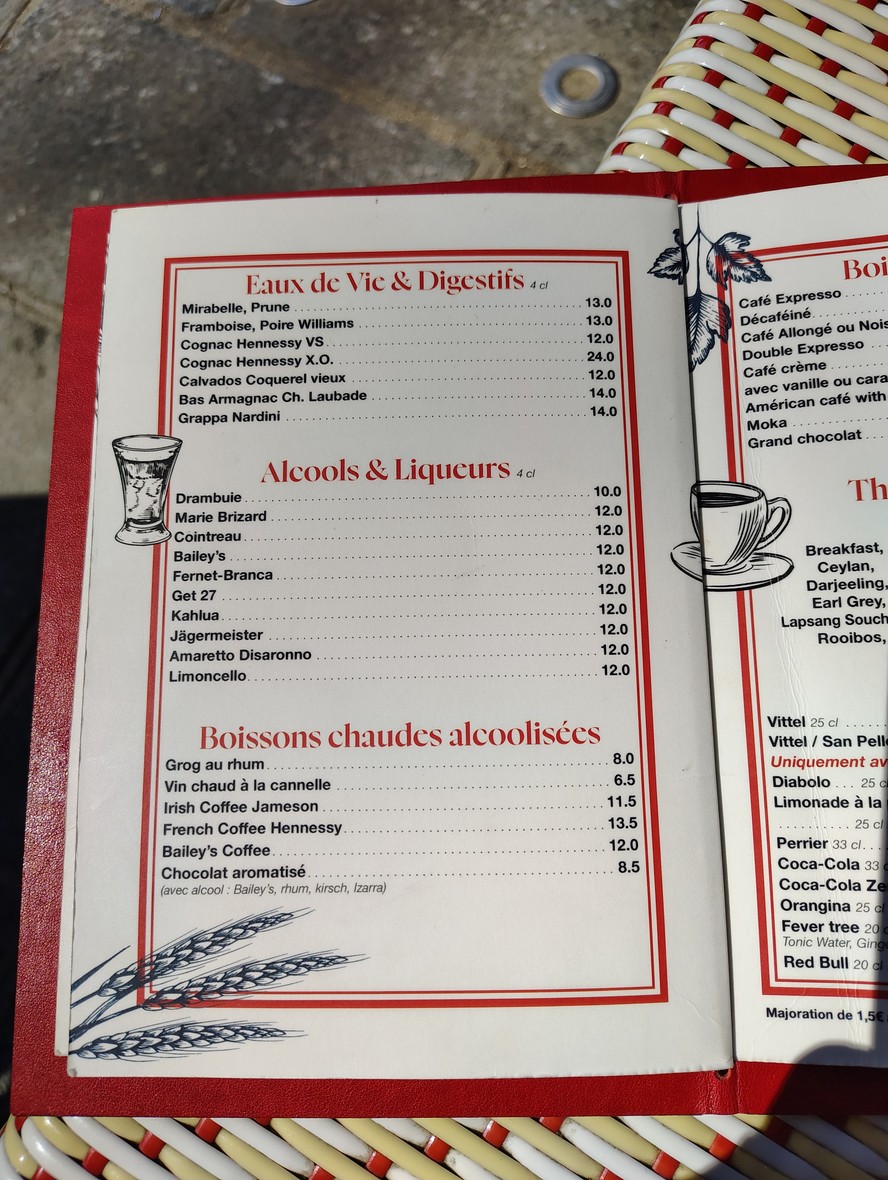 Aux Tours de Notre Dame menu 3