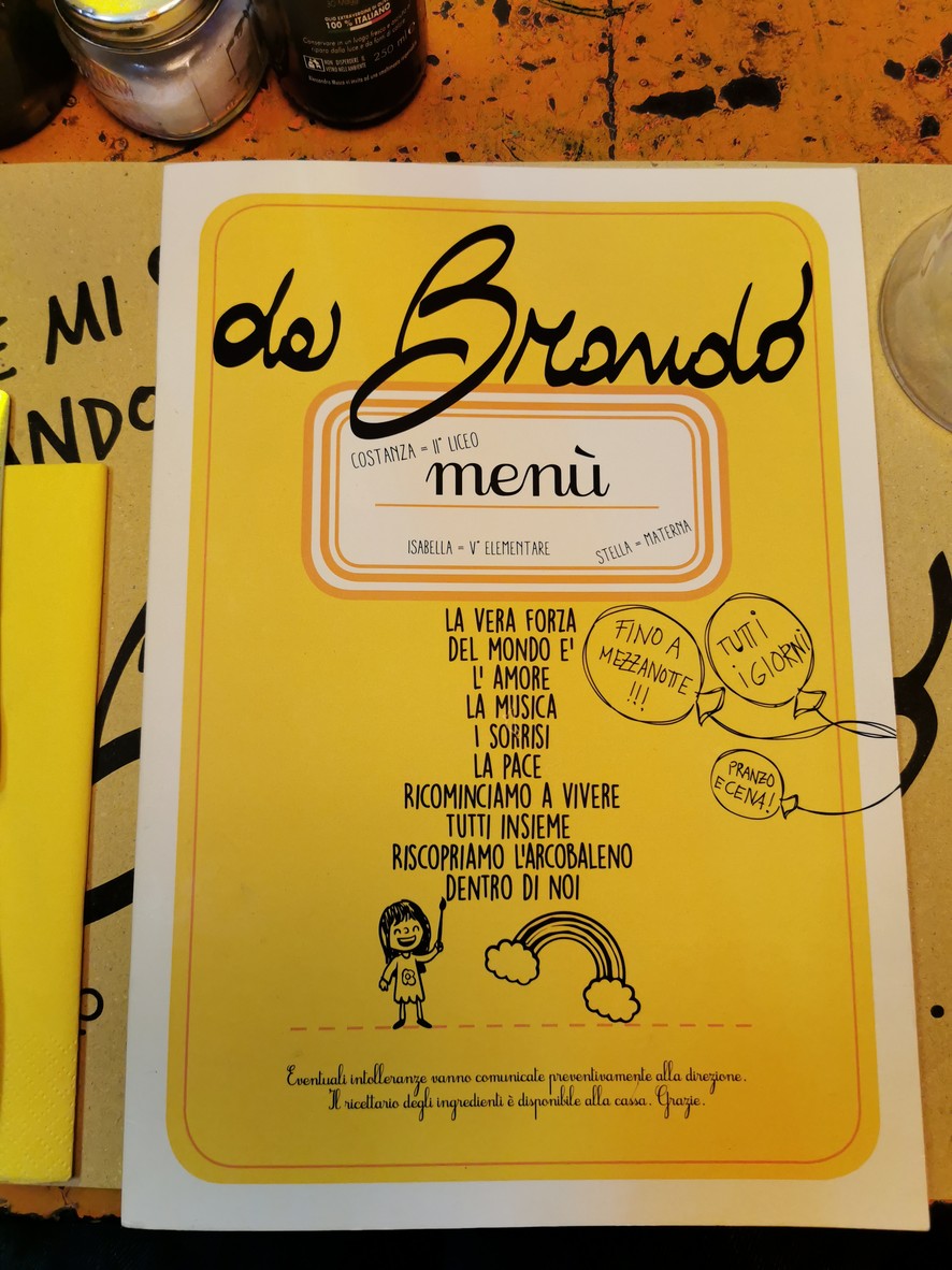 DA BRANDO menu 1