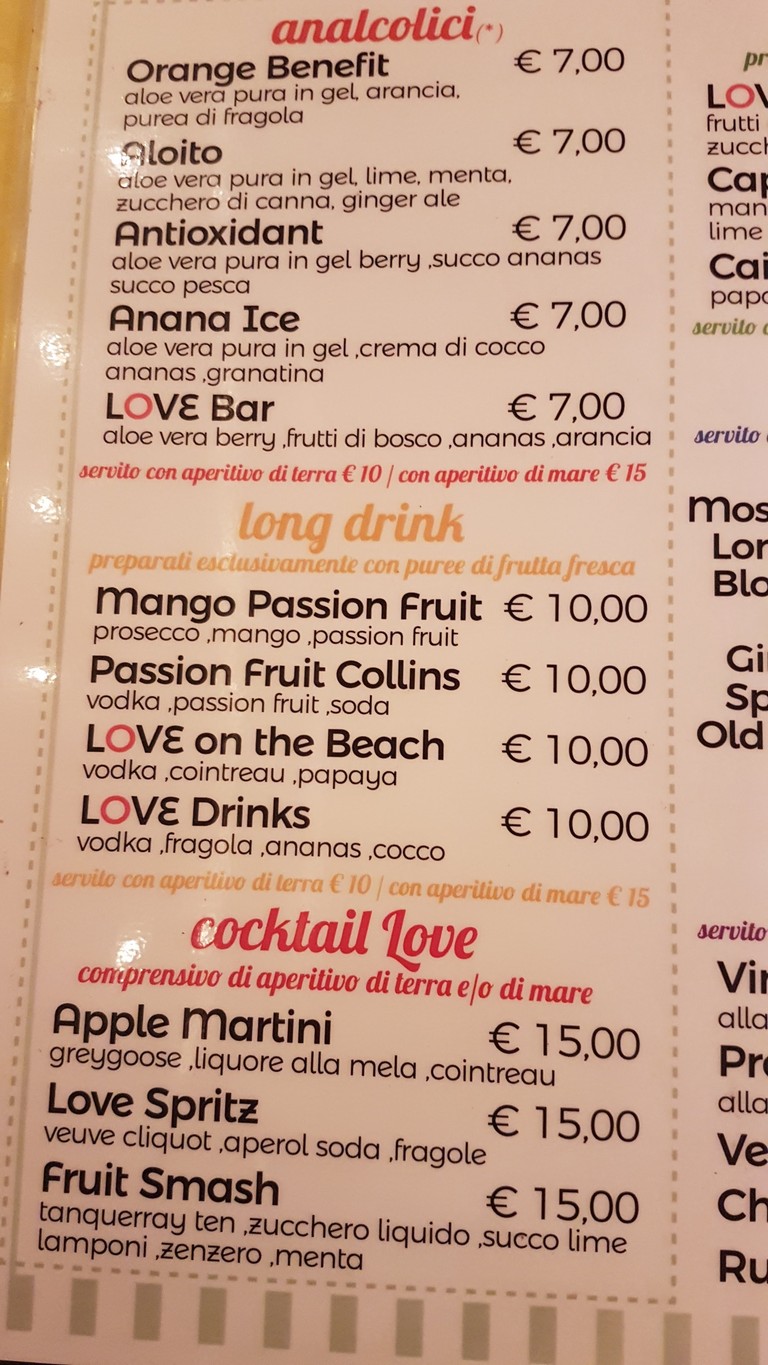 DA BRANDO menu 3