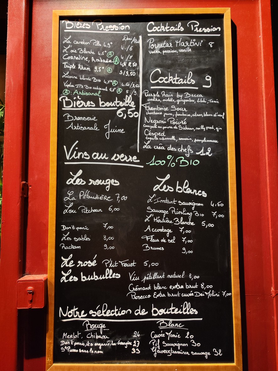 Le Colverre Rock&Tapas menu 1