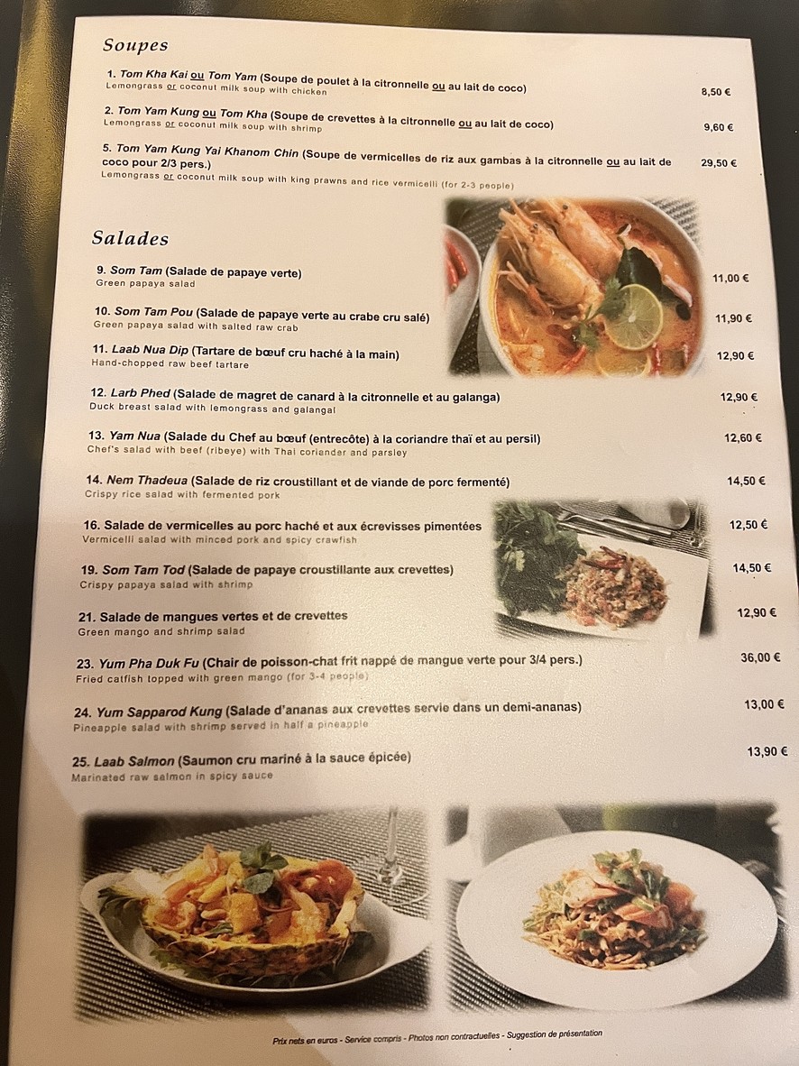 Restaurant Basilic & Spice menu 2