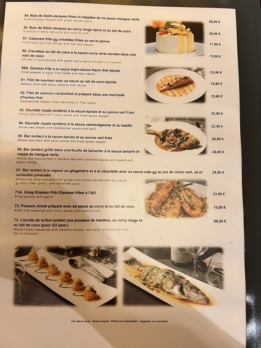 Restaurant Basilic & Spice menu 5
