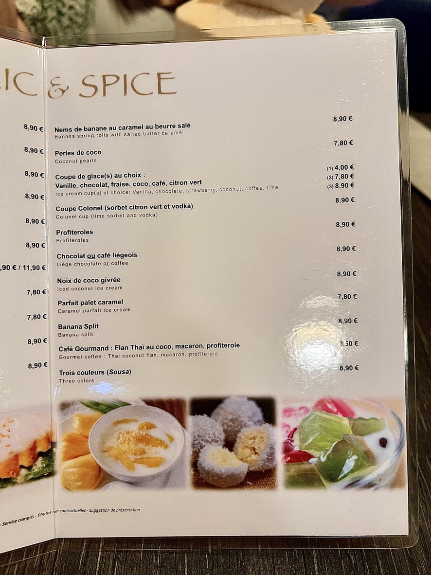 Restaurant Basilic & Spice menu 7