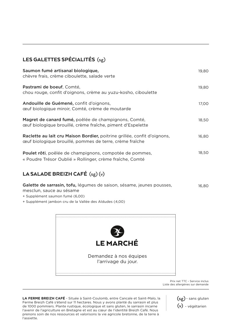 Breizh Café Boulogne-Billancourt | La Crêpe Autrement menu 3